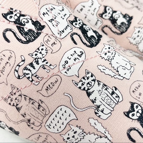 BOBS SKECHERS Women’s Quote Me Light Cat Pink Kitty Cat Slip On Shoes - Picture 3 of 9